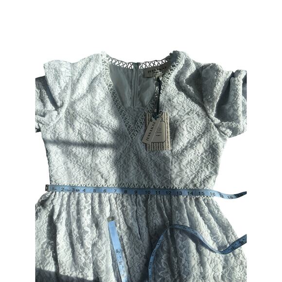 NWT Jessakae Leah Ryder Felicia Blue Dainty Lace Giupure Coquette Dress Size XL - Picture 13 of 15